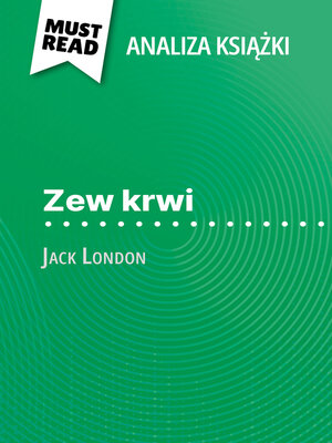 cover image of Zew krwi książka Jack London (Analiza książki)